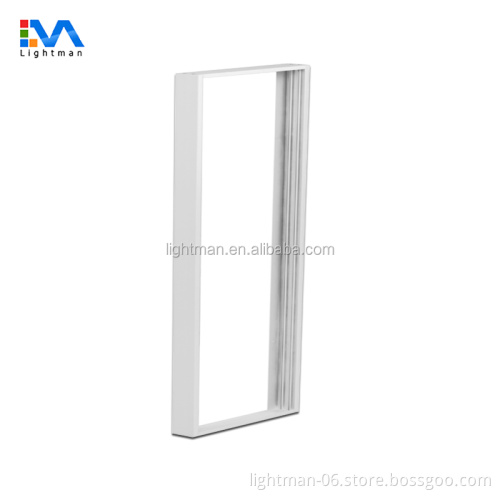 120x60 White Surface Mount Frame Kit with LED Ceiling Panel Light (595x1195)